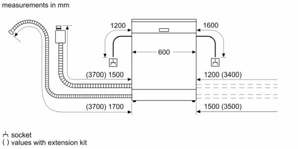 (image for) 博西華 SMD6ZCX50E 14套 嵌入式 洗碗碟機 (60cm闊)