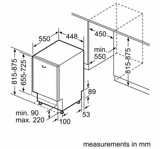 (image for) 博西華 SPV6ZMX17E 45cm 嵌入式洗碗碟機