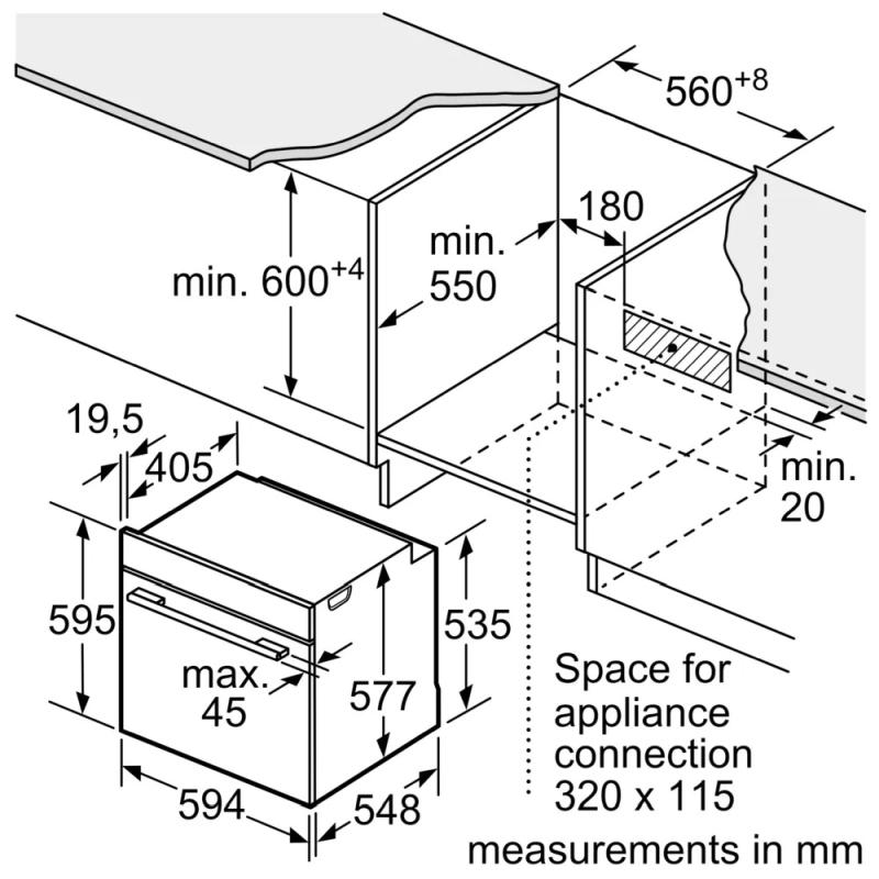 (image for) 博西華 HSG7361B1 71公升 嵌入式 蒸焗爐